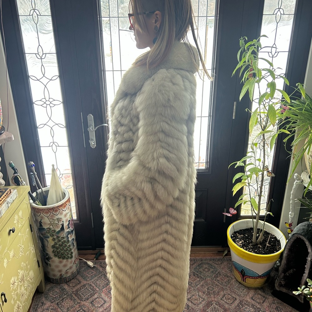 Saga (Neiman Marcus )Cream Fur Jacket View 2